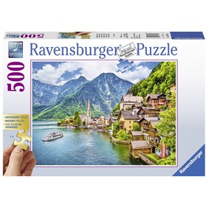 Ravensburger (13687) - "Hallstatt in Österreich" - 500 Teile Puzzle