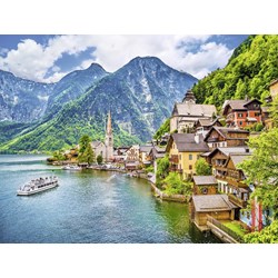 Ravensburger (13687) - "Hallstatt in Österreich" - 500 Teile Puzzle