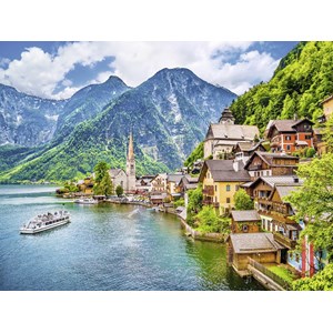Ravensburger (13687) - "Hallstatt in Österreich" - 500 Teile Puzzle