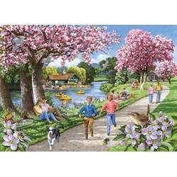 The House of Puzzles (4326) - "Apple Blossom Time" - 500 Teile Puzzle