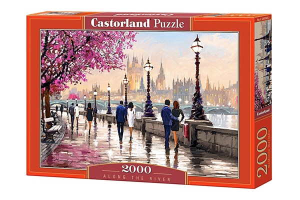 Castorland (C-200566) - Richard Macneil: "Abendlicher Spaziergang entlang der Uferpromenade" - 2000 Teile Puzzle