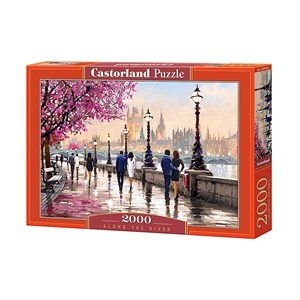 Castorland (C-200566) - Richard Macneil: "Abendlicher Spaziergang entlang der Uferpromenade" - 2000 Teile Puzzle