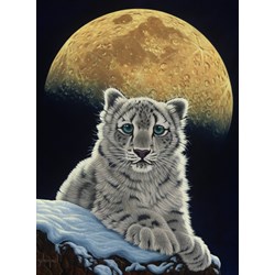 Grafika (02409) - Schim Schimmel, William Schimmel: "Moon Leopard" - 2000 Teile Puzzle