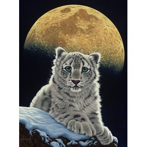 Grafika (02409) - Schim Schimmel, William Schimmel: "Moon Leopard" - 2000 Teile Puzzle