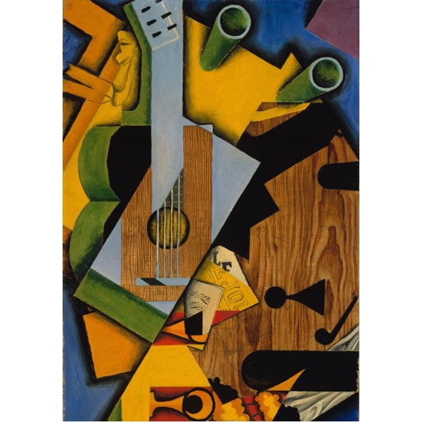 Grafika (00293) - Juan Gris: "Still Life with a Guitar, 1913" - 1000 Teile Puzzle
