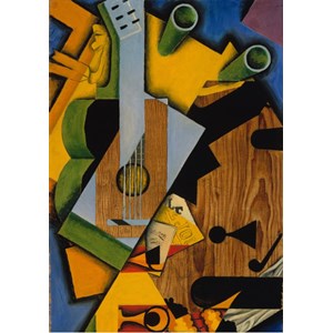 Grafika (00293) - Juan Gris: "Still Life with a Guitar, 1913" - 1000 Teile Puzzle
