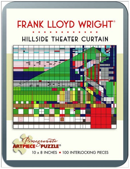 Pomegranate (AA760) - Frank Lloyd Wright: "Theatervorhang" - 100 Teile Puzzle