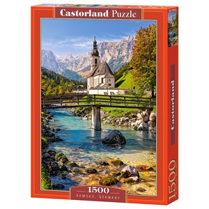 Castorland (C-151615) - "Pfarrkirche Ramsau, Deutschland" - 1500 Teile Puzzle