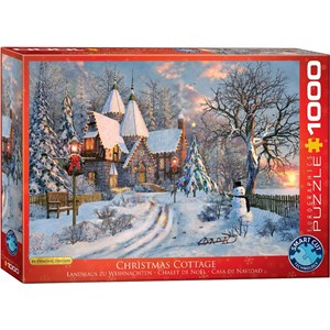 Eurographics (6000-0790) - Dominic Davison: "Landhaus zu Weihnachten" - 1000 Teile Puzzle