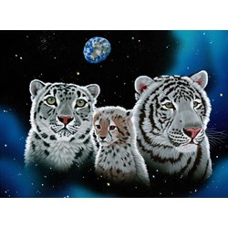 Grafika (02414) - Schim Schimmel, William Schimmel: "Gentle Family" - 2000 Teile Puzzle