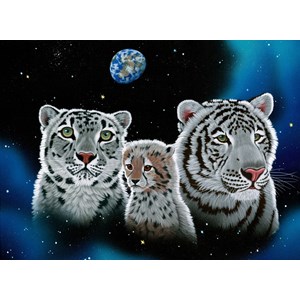 Grafika (02414) - Schim Schimmel, William Schimmel: "Gentle Family" - 2000 Teile Puzzle