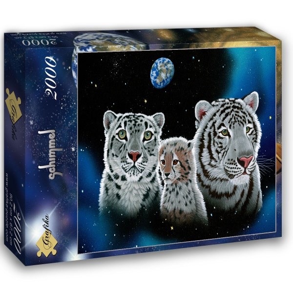 Grafika (02414) - Schim Schimmel, William Schimmel: "Gentle Family" - 2000 Teile Puzzle