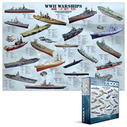 Eurographics (8000-0133) - "Kriegsschiffe des 2. Weltkrieges" - 1000 Teile Puzzle