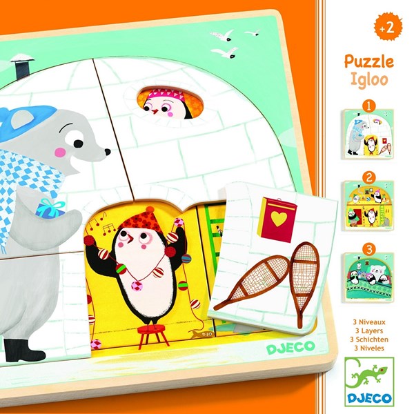 Djeco (01485) - "Igloo" - 6 Teile Puzzle