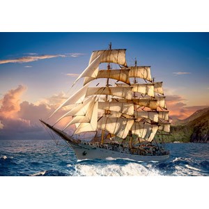 Castorland (C-151431) - "Segeln im Sonnenuntergang" - 1500 Teile Puzzle