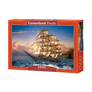 Castorland (C-151431) - "Segeln im Sonnenuntergang" - 1500 Teile Puzzle