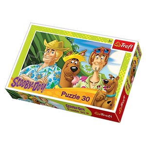 Trefl (18197) - "Scooby Doo im Urlaub" - 30 Teile Puzzle
