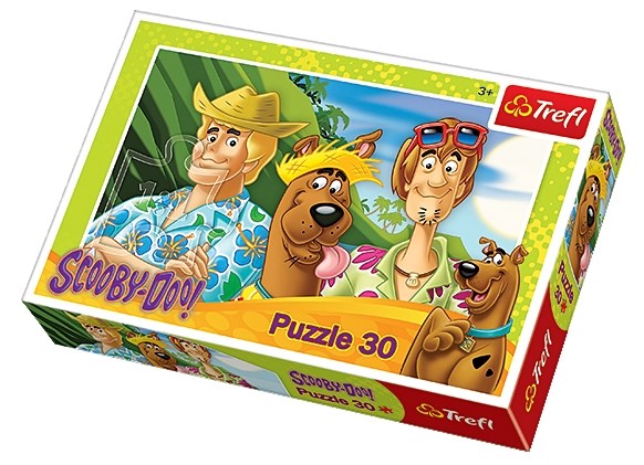 Trefl (18197) - "Scooby Doo im Urlaub" - 30 Teile Puzzle