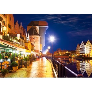 Castorland (C-103379) - "Spaziergang entlang der Uferpromenade" - 1000 Teile Puzzle