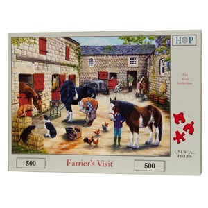 The House of Puzzles (3312) - "Farrier's Visit" - 500 Teile Puzzle
