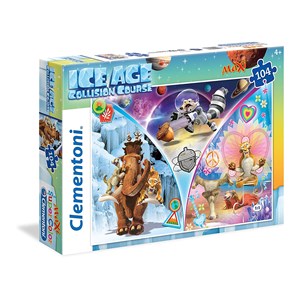 Clementoni (23977) - "Ice Age 5, Charaktere" - 104 Teile Puzzle
