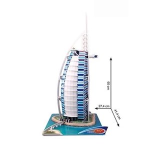 Cubic Fun (MC101H) - "Dubai, Burj Al Arab" - 101 Teile Puzzle