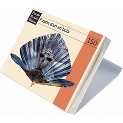 Puzzle Michele Wilson (P128-150) - "Fächer, Blauer Vogel" - 150 Teile Puzzle