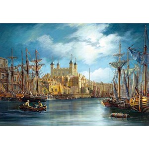 Castorland (C-300167) - "Ein neuer Tag im Hafen" - 3000 Teile Puzzle