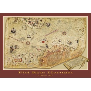 Art Puzzle (4308) - "The Piri Reis Map" - 1000 Teile Puzzle