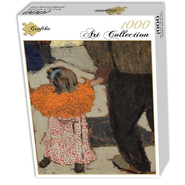 Grafika (01810) - Edouard Vuillard: "Child Wearing a Red Scarf, 1891" - 1000 Teile Puzzle