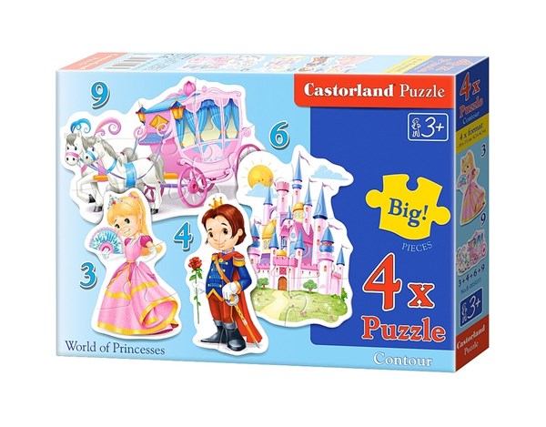 Castorland (B-005031) - "Prinzessinnen" - 3 4 6 9 Teile Puzzle