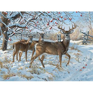 Cobble Hill (52083) - Persis Clayton Weirs: "Winter Deer" - 500 Teile Puzzle