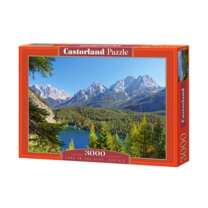 Castorland (C-300242) - "Bergsee in den Alpen" - 3000 Teile Puzzle