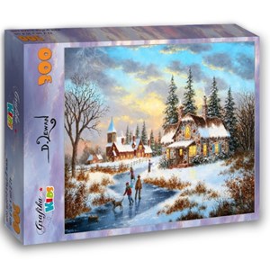 Grafika Kids (01905) - Dennis Lewan: "A Mid-Winter's Eve" - 300 Teile Puzzle