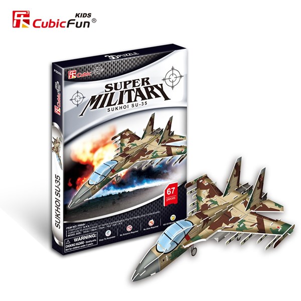 Cubic Fun (P604H) - "Sukhoi SU-35" - 35 Teile Puzzle