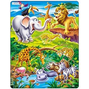 Larsen (US16) - "Tierische Safari" - 18 Teile Puzzle