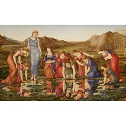 D-Toys (72733-1) - Edward Burne-Jones: "The Mirror of Venus, 1875" - 1000 Teile Puzzle