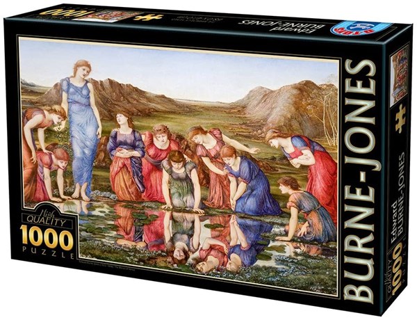 D-Toys (72733-1) - Edward Burne-Jones: "The Mirror of Venus, 1875" - 1000 Teile Puzzle