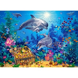 Castorland (B-030149) - "Delfin-Familie" - 300 Teile Puzzle