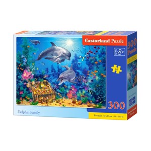 Castorland (B-030149) - "Delfin-Familie" - 300 Teile Puzzle