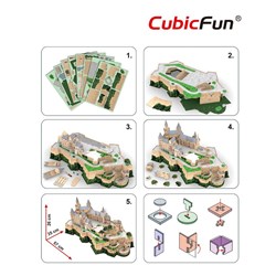 Cubic Fun (MC232h) - "Burg Hohenzollern" - 185 Teile Puzzle