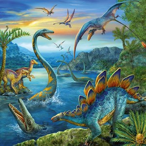 Ravensburger (09317) - "Faszination Dinosaurier" - 49 Teile Puzzle