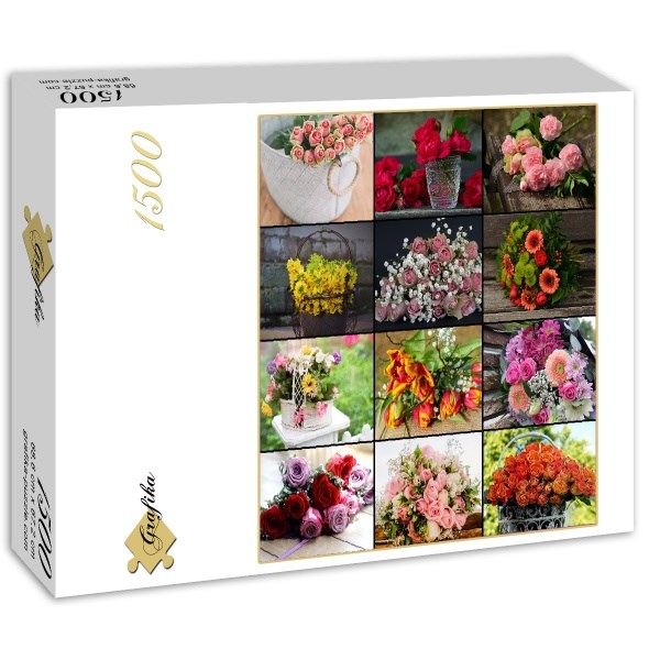 Grafika (02570) - "Blumen" - 1500 Teile Puzzle