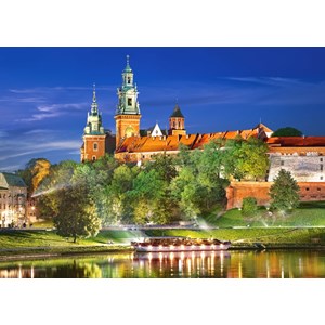 Castorland (C-103027) - "Wawel Schloß bei Nacht, Polen" - 1000 Teile Puzzle