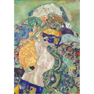 Grafika (01594) - Gustav Klimt: "Baby (Cradle), 1917-1918" - 1000 Teile Puzzle