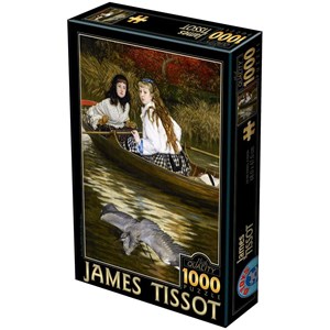 D-Toys (72771-1) - James Tissot: "On the Thames, A Heron" - 1000 Teile Puzzle