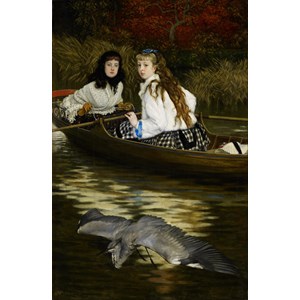 D-Toys (72771-1) - James Tissot: "On the Thames, A Heron" - 1000 Teile Puzzle