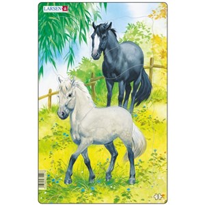 Larsen (H15-1) - "Horses" - 10 Teile Puzzle