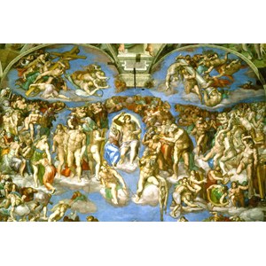 Grafika Kids (00080) - Michelangelo: "Judgement Day" - 100 Teile Puzzle