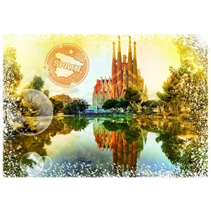 Grafika (T-00196) - "Spain" - 1000 Teile Puzzle